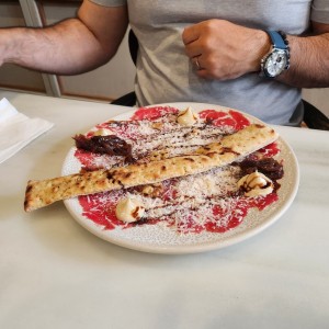 Entradas - Carpaccio de Res sin ARRUGULA