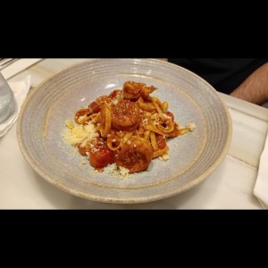 Fetuccini con Langostinos