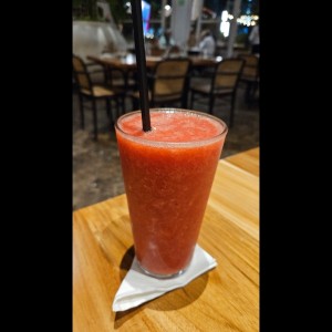 jugo de fresa