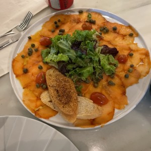 Carpaccio de salmon