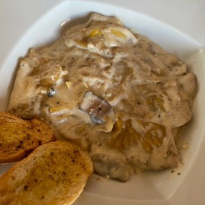 Raviolis con hongos