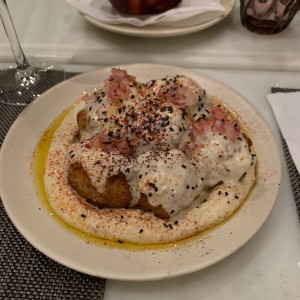 hummus con coliflor