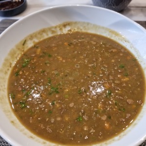 sopa de lentejas