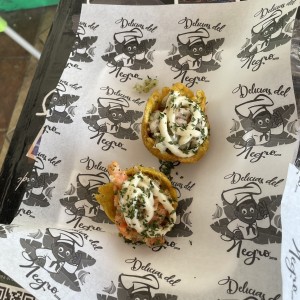 Patacones rellenos