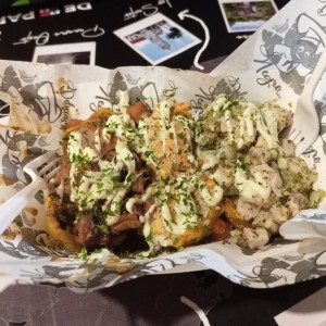Patacones rellenos