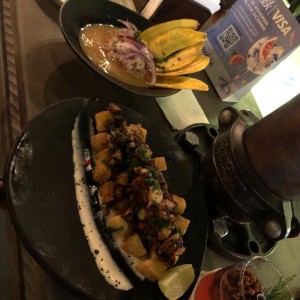 Ceviche Peruano y Pulpo al Carbon