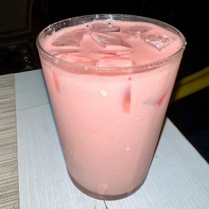 Jugo de sandia con leche