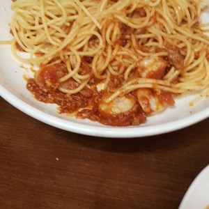 fetuccini con camarones