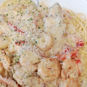Pasta con Camarones