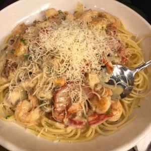 Chiken & Shrimp Carbonara