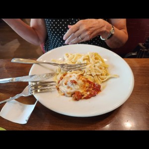 Lasagna y Fetuccini Alfredo