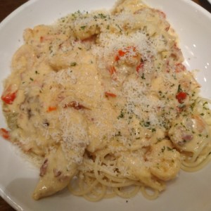 Chicken & Shrimp Carbonara