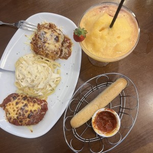 Tres platos en una