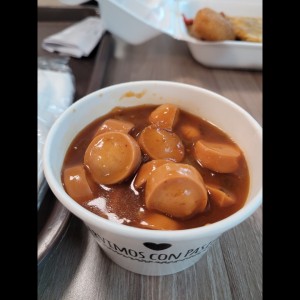 salchichas guisadas