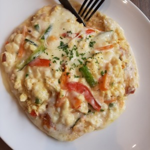 pizza de huevos