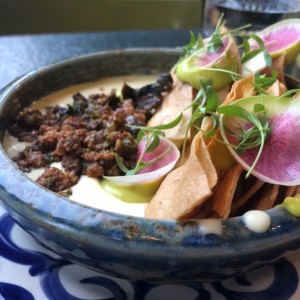 Los Ignacios con queso y chorizo