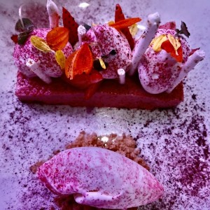 postre de fresa