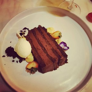 pastel de chocolate