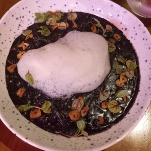 Risotto Nero di Seppia e Gamberetti