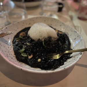 Risotto Nero di Seppia e Gamberetti