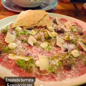 Antipasti - Carpaccio Di Manzo