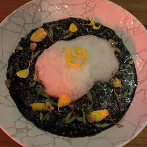Risotto Nero di Seppia e Gamberetti