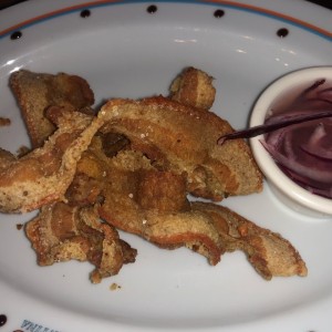 Ceviche frito de cerdo