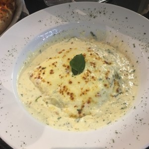 lasagna de espinaca gratinada