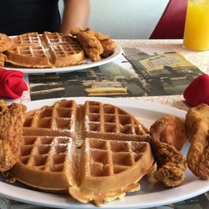 chicken and waffles