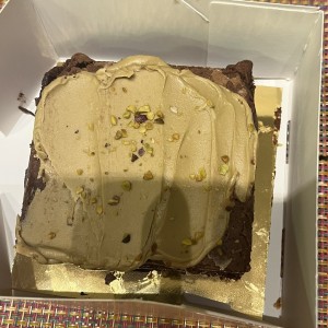 Brownie con pistacho