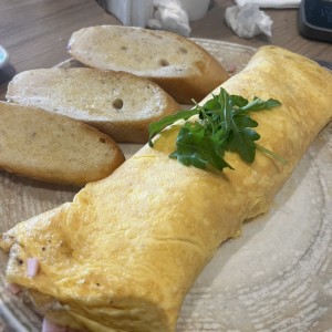 Omelette de jamon y queson