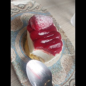 mousse de limon y franbuesa
