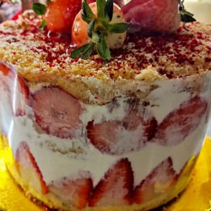 fresas con crema