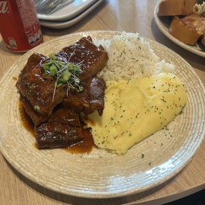 Plato especial de Costillas BBQ