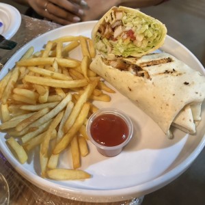 Wrap de Pollo a la Parrilla