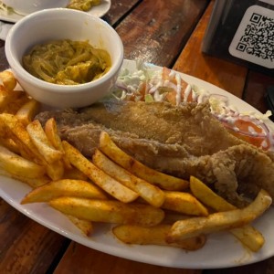 pescado con papas