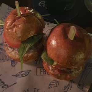 Trio de hamburguesas