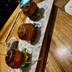 mini hamburguesas