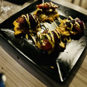 Patacones de lomo salteado