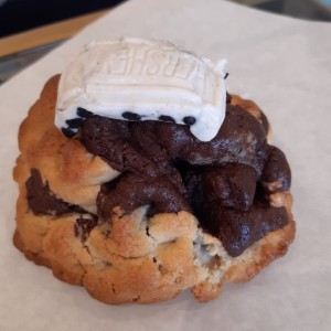 Galleta rellena chocolate