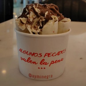 ice roll de Nutella y Kinder bueno