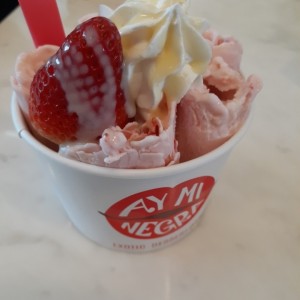 helado de fresa