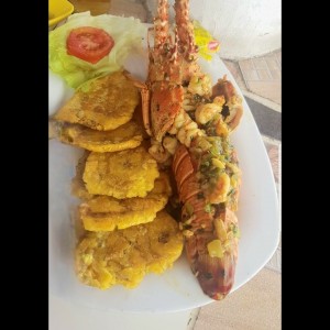 Mariscos - 1 Langosta con Camaron
