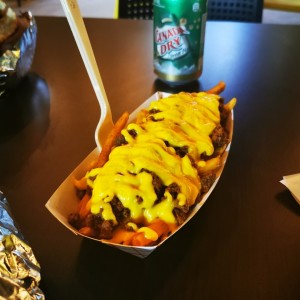 Papas queso Chili