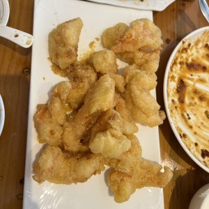Langostinos apanados