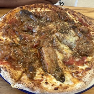 Pizza de berenjena imam