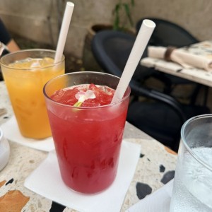 Orange and watermelon juice