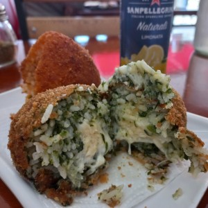 arancini de espinaca