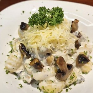 Salsa Alfredo con Hongos
