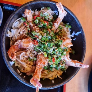 spicy fried ebi don
